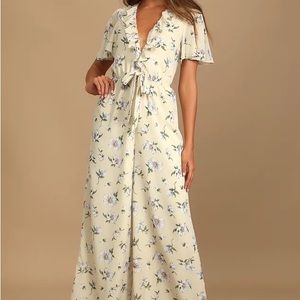 Lulus Ruffled Wide Leg Jumpsuit